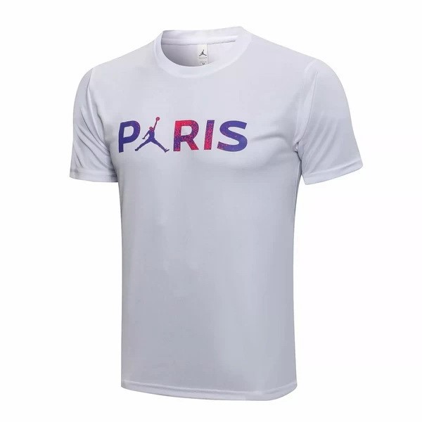 Trainingsshirt Paris Saint Germain 2021-2022 Weiß Lila Günstige Fußballtrikots